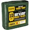 Core Tarps Heavy Duty Tarp, 100 ft L x 0.5 mm H x 50 ft W, 10 Mil, Green/Black, Polyethylene CT-603-50X100 - alternate 1